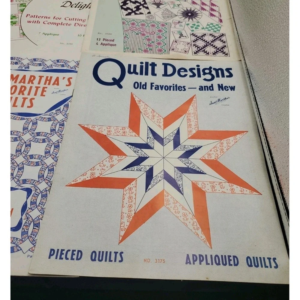 Lot‎ of 9 AUNT MARTHA'S COLONIAL QUILT PATTERN BOOKS Vintage Collection